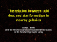 The relation between cold dust and star formation in nearby galaxies icon