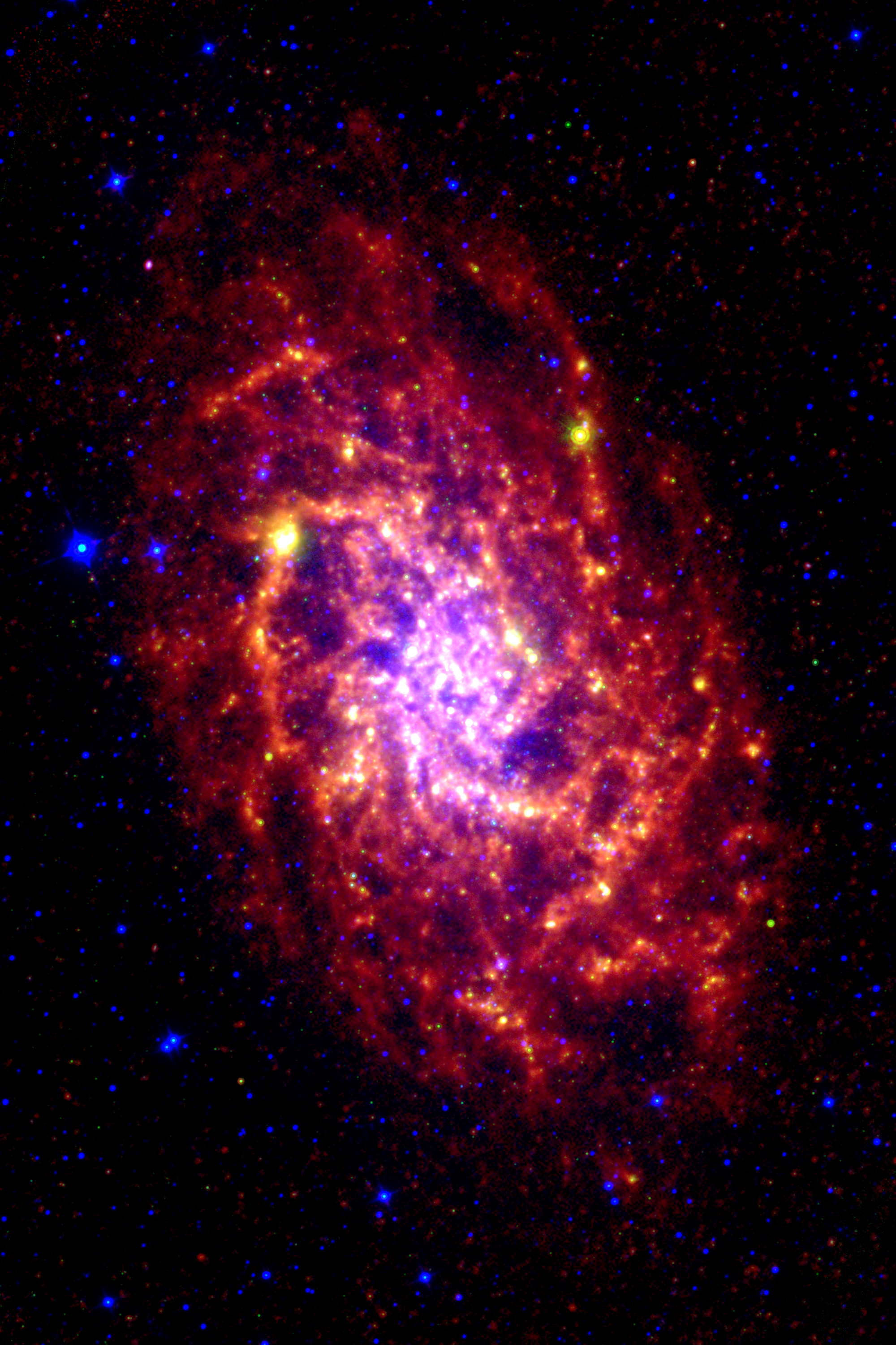 M33 (NGC 598) as seen in the infrared