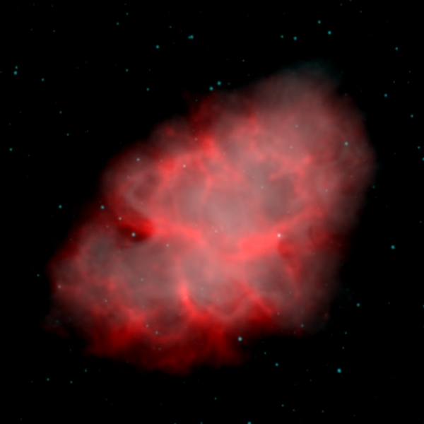 Crab Nebula as seen in the infrared