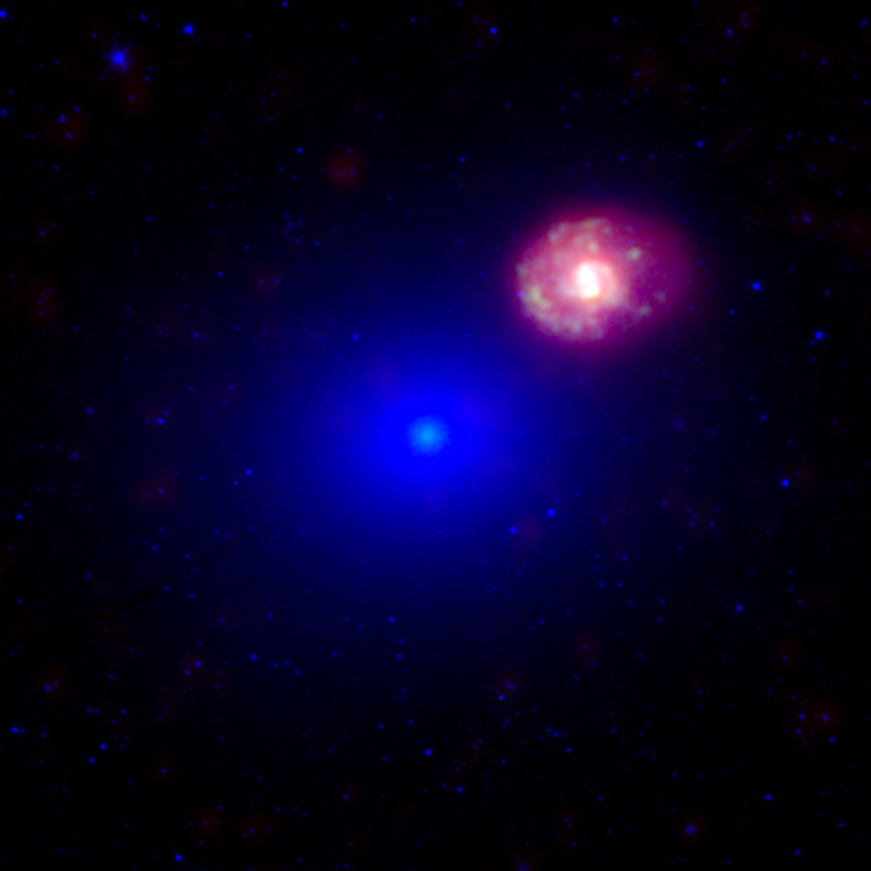 M60 (NGC 4647/4649) as seen in infrared emission