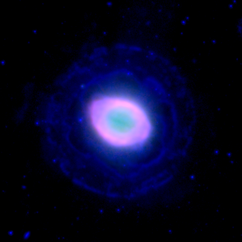 The Ring Nebula (M57; NGC 6720) as seen in the infrared