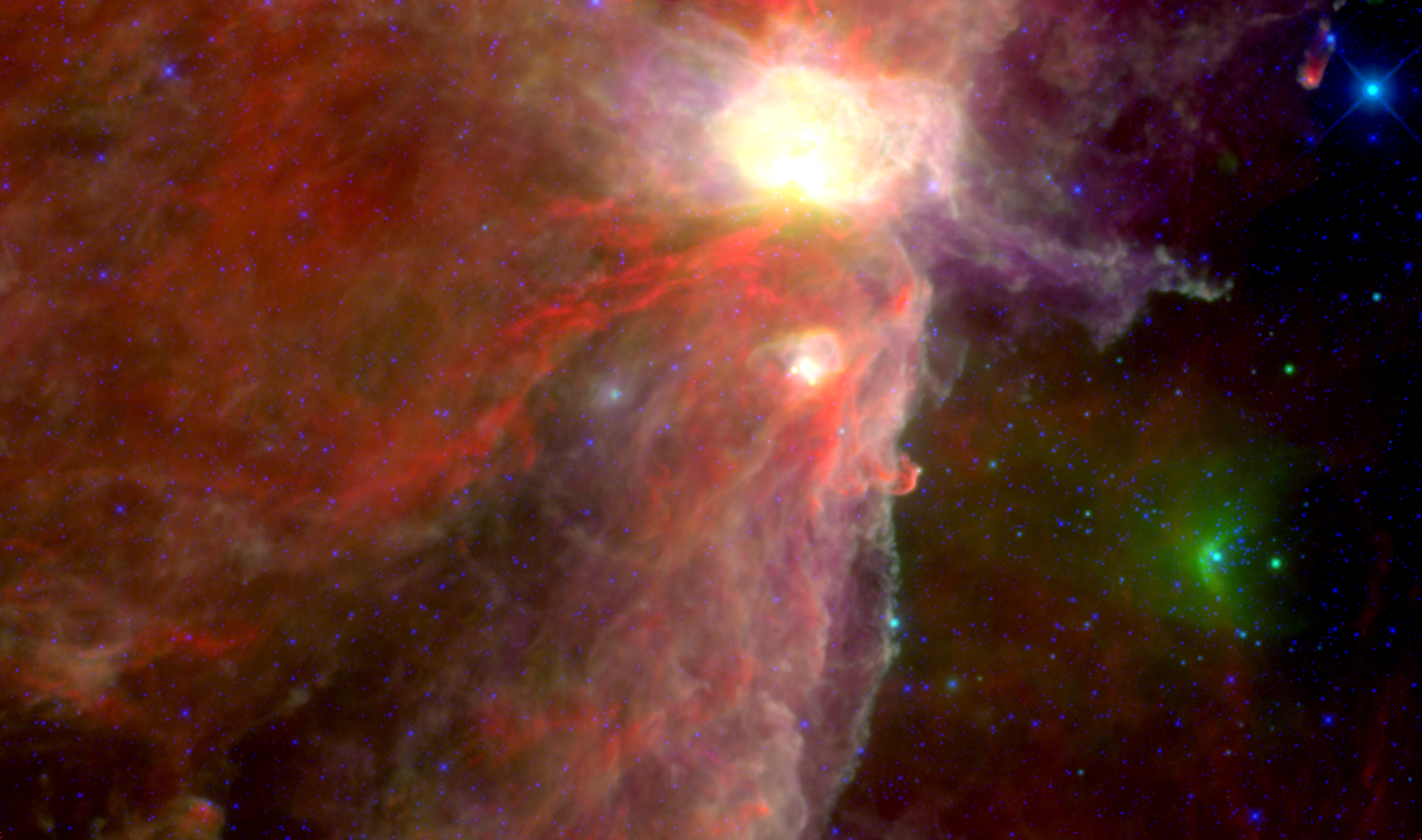 Orion B as seen in the infrared